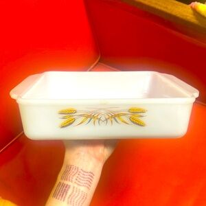 Vintage Fire King 3 in deep Anchor Hocking casserole ovenware